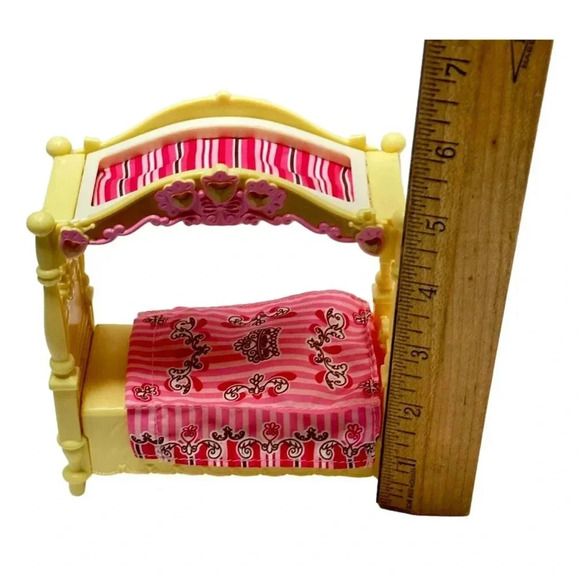 Fisher Price Loving Family Doll Furniture Lot 2 Parents Bed and Child Bed - Picture 4 of 16